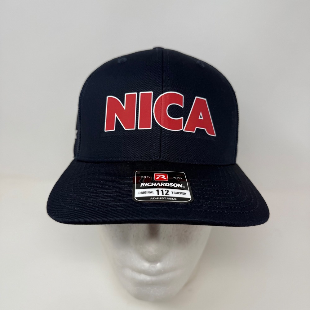 NICA Trek Trucker‎ Hat Mesh Adjustable Snapback Navy Blue Richardson 112
